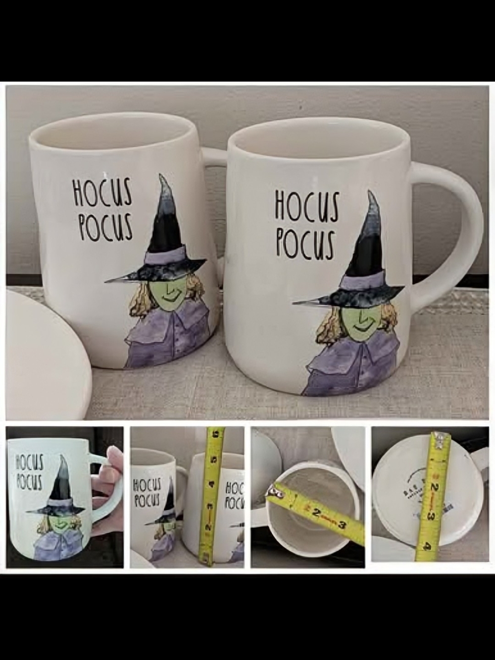 HTF Retired Rae Dunn 2 Mugs - Picture 3 of 3